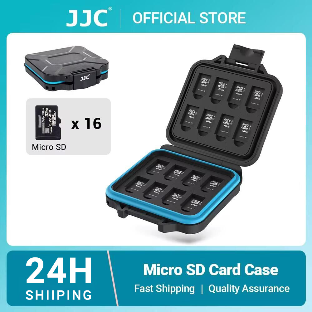 Home Assistant Sd - JJC การ์ดไมโคร SD 16ช่องกล่องเหล็กของขวัญกระเป๋าเก็บบัตรไมโคร SD แบบโฟมนิ่มที่จัดระเบียบการ์ดความจำสำหรับการ์ด16