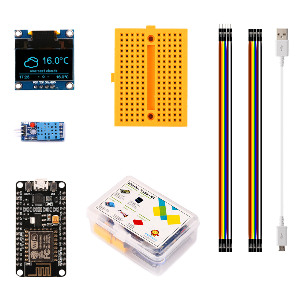 Esp8266 Nodemcu Board - ESP8266 Weather Station DIY ชุดอุณหภูมิความชื้น OLED