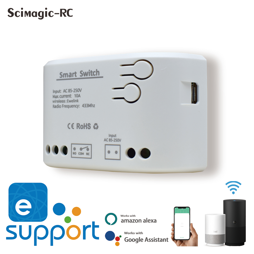 433Mhz Receiver Module - โมดูลรีเลย์อัจฉริยะ EWELINK Wifi 1 ช่อง DC7-32V