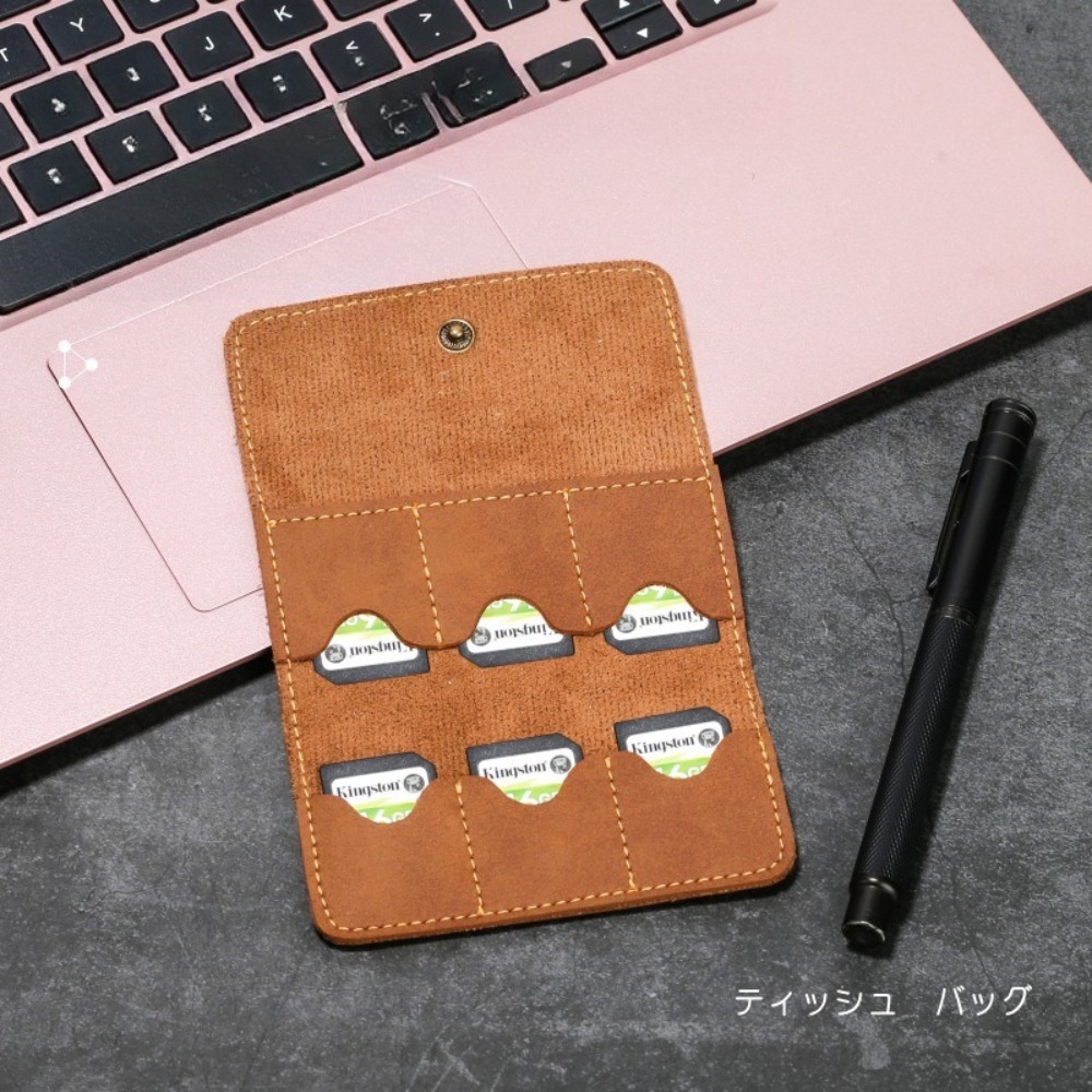 Home Assistant Sd - กล่องใส่การ์ดหน่วยความจำหนัง PU มัลติฟังก์ชั่น ช่องใส่การ์ดหลายช่อง สำหรับเก็บการ์ด SD