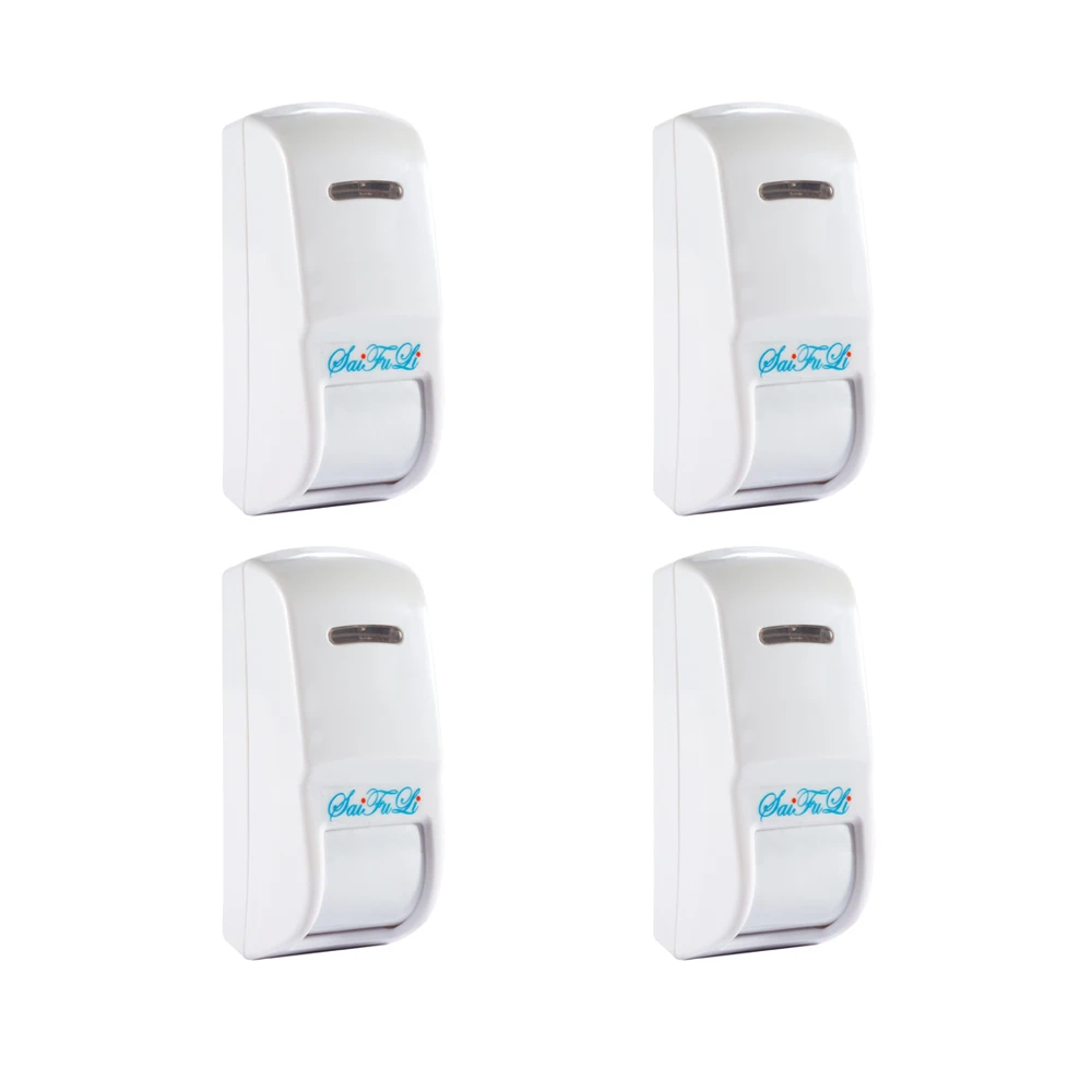 Motion Sensor Pir Wired - 4 ชิ้นลวดผ้าม่านเครื่องตรวจจับอินฟราเรดสําหรับ Home Security Alarm System