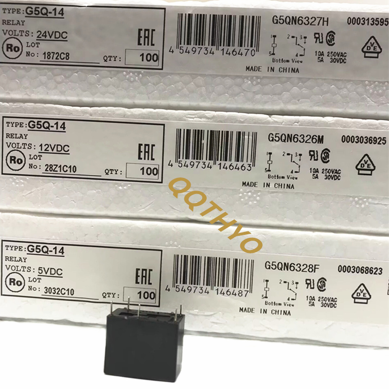 Shelly Relay Module - 10 ชิ้น/ล็อตใหม่รีเลย์ G5Q-14 G5Q-14-5V DC5V G5Q-14-12V