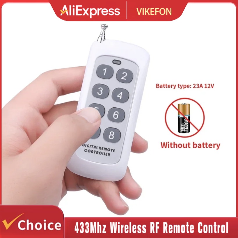 Home Automation Ideas - รีโมทคอนโทรลไร้สาย RF 433Mhz 1527 รหัสเรียนรู้ 8