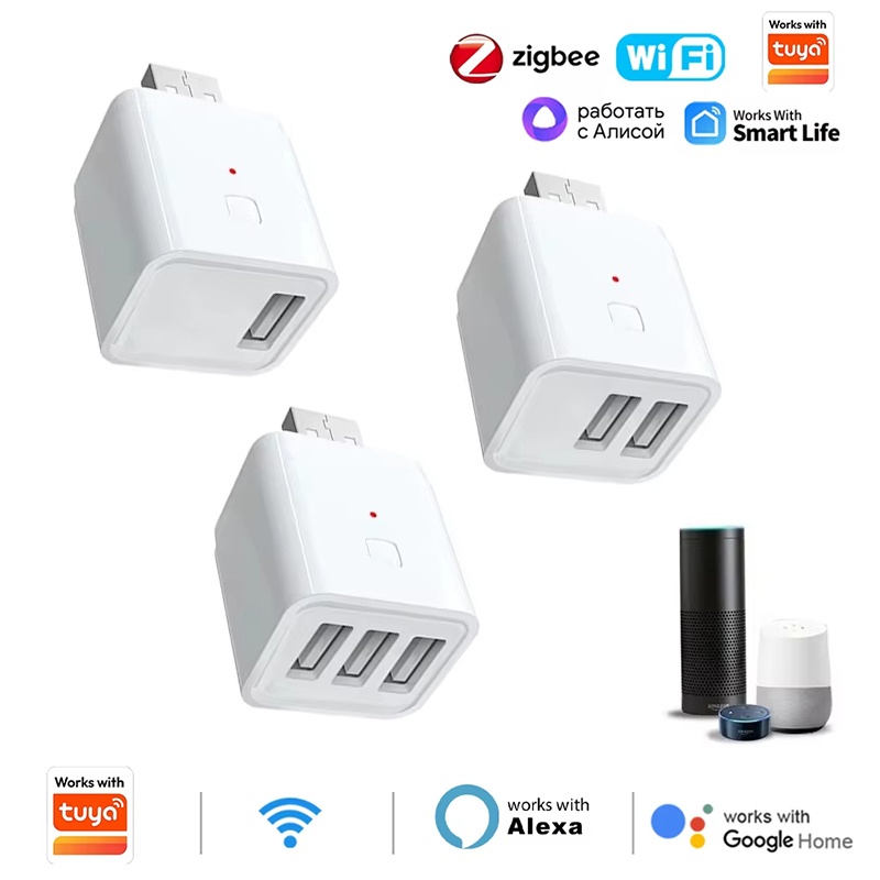 Home Automation Diy Kit - อะแดปเตอร์ไมโครยูเอสบีอัจฉริยะ Zigbee สวิตช์ WiFi 5V สวิตช์ไฟขนาดเล็กสำหรับ