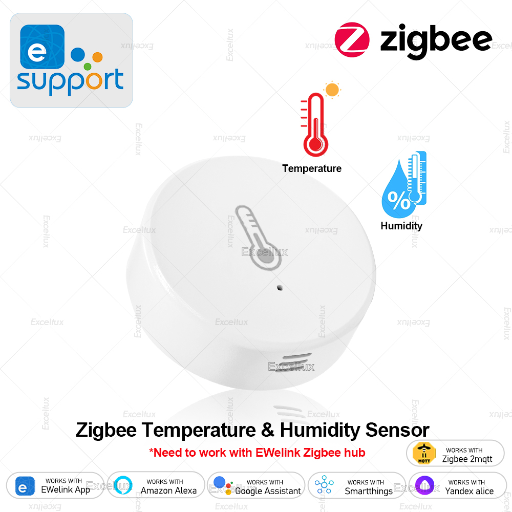 Home Automation Ideas - EWelink สมาร์ท Zigbee อุณหภูมิความชื้นเซนเซอร์ App ควบคุมเครื่องวัดอุณหภูมิในร่ม