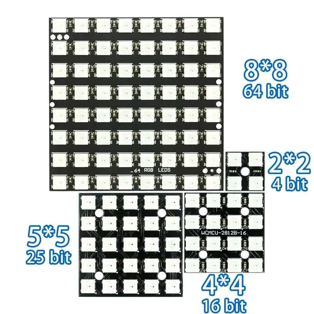 Rgb Led Matrix 8X8 - WS2812 5050 RGB 8X8 4 16
