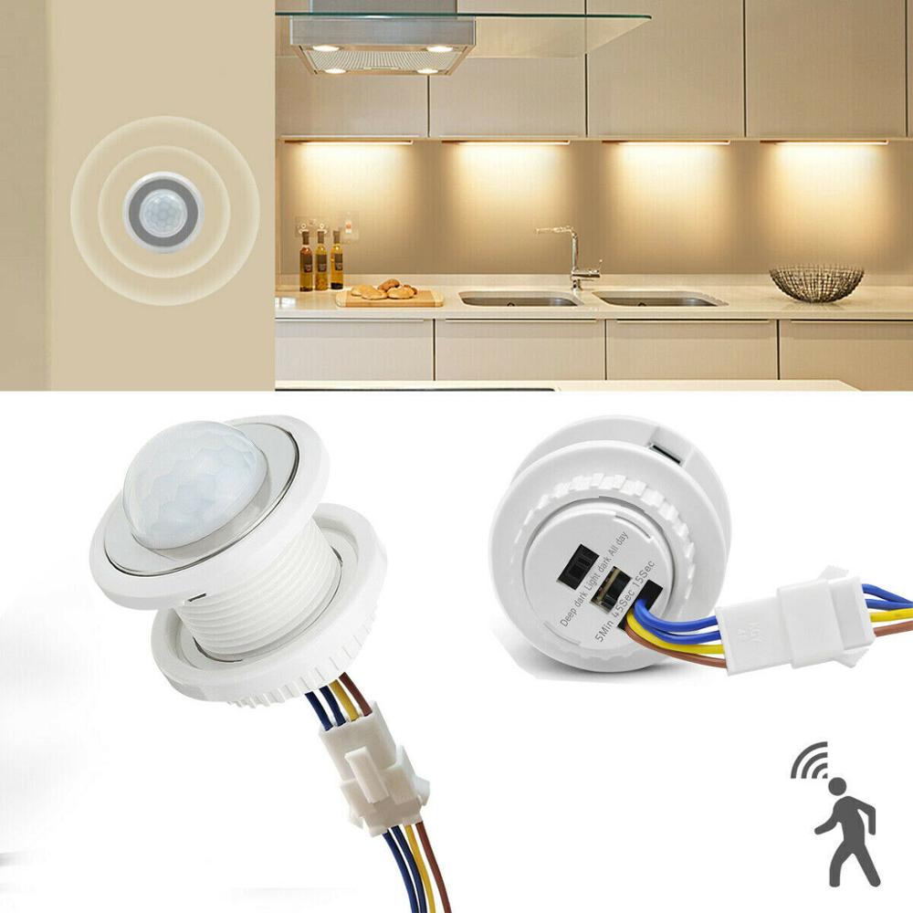 Motion Sensor Pir Wired - เครื่องตรวจจับเซ็นเซอร์ตรวจจับการเคลื่อนไหวของร่างกายด้วยรังสีอินฟราเรดเครื่องตรวจจับแสง100V- 240V สวิตช์ควบคุมหลอดโคมไฟอุปกรณ์เสริมสำหรับบ้าน