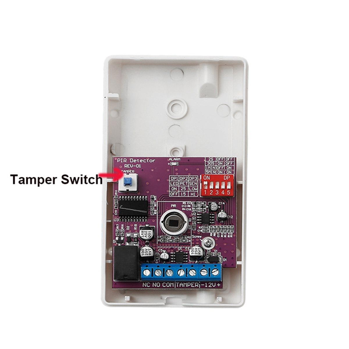 Motion Sensor Pir Wired - AA80 12V เครื่องตรวจจับการเคลื่อนไหวแบบมีสายสำหรับใช้งานภายในอาคาร เซ็นเซอร์ตรวจจับการเคลื่อนไหวอัจฉริยะสำหรับระบบเตือนภัยความปลอดภัยในบ้าน