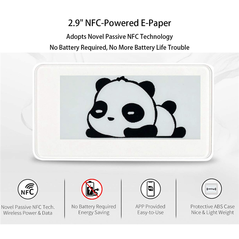Display Epaper 2.9 - Waveshare 2.9 นิ้วไร้สาย NFC-Powered Epaper Eink