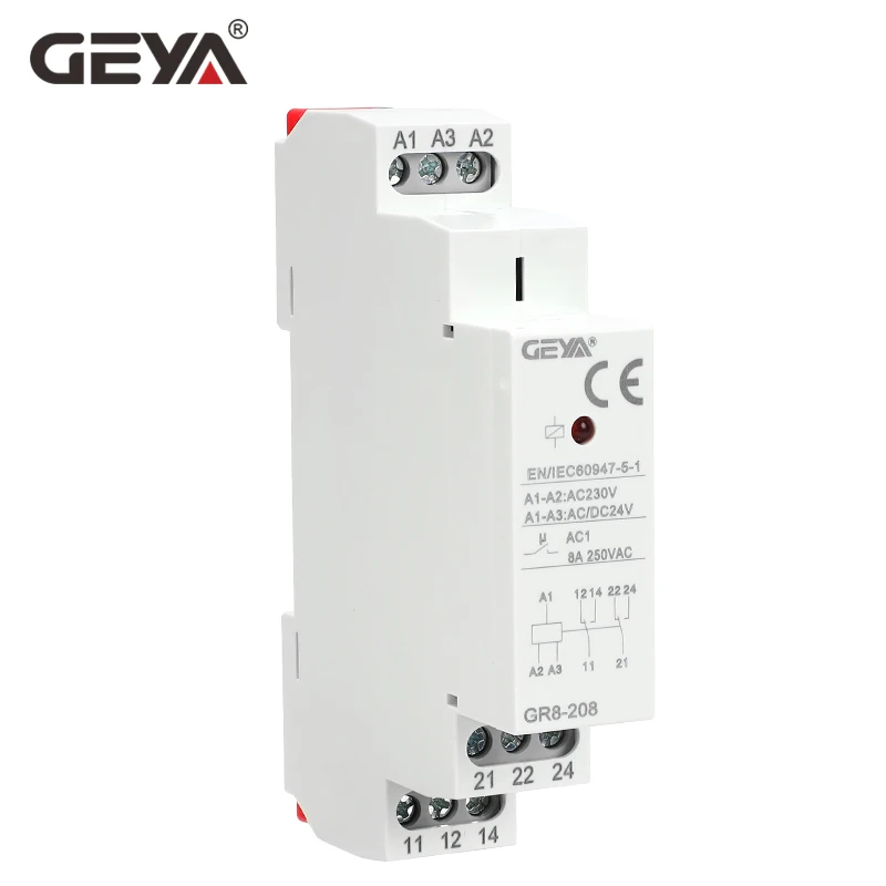 GEYA GR8-208 เสริมรีเลย์สวิทช์ - Shelly Relay Module บทวิจารณ์และราคา