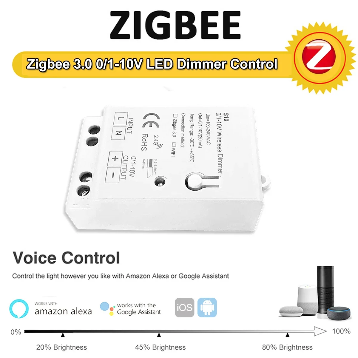 ตัวควบคุมหรี่ไฟ Zigbee 3.0 0-1 - Zigbee Coordinator Stick บทวิจารณ์และราคา