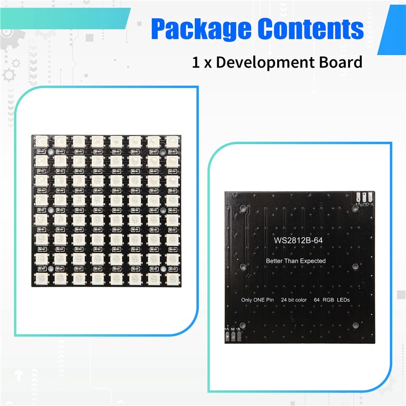 เทรนด์ปี 2025 ไฟ LED WS2812 50 - Rgb Led Matrix 8X8 บทวิจารณ์และราคา