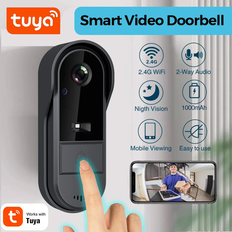กริ่งประตู Tuya WiFi แบบ 2 ทาง - Smart Doorbell Wired บทวิจารณ์และราคา