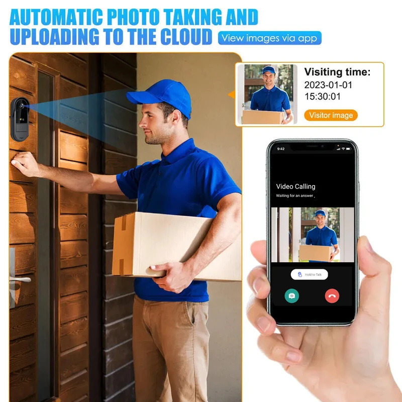 กริ่งประตู Tuya WiFi แบบ 2 ทาง - Smart Doorbell Wired บทวิจารณ์และราคา