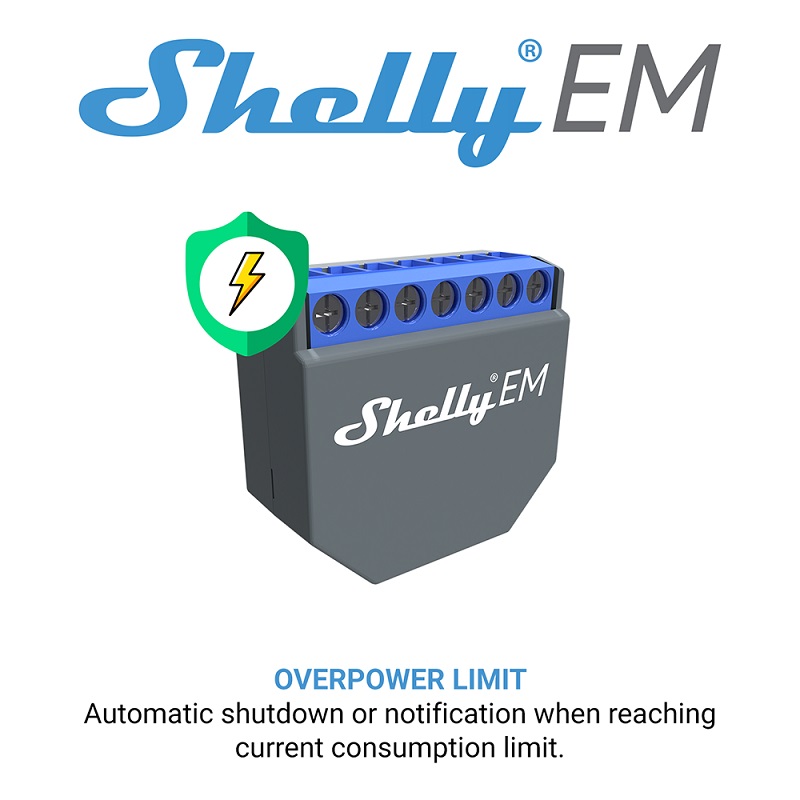 สวิตช์ควบคุมอัจฉริยะ SHELLY EM - Shelly Relay Module บทวิจารณ์และราคา