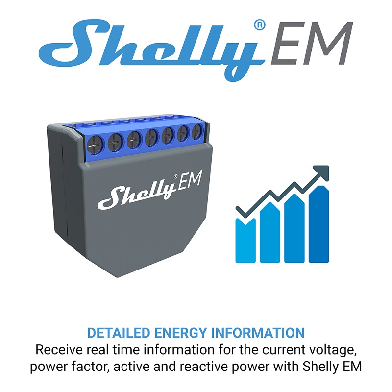 สวิตช์ควบคุมอัจฉริยะ SHELLY EM - Shelly Relay Module บทวิจารณ์และราคา