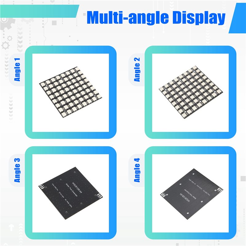 AT82-WS2812 LED 5050 RGB 8X8 L - Rgb Led Matrix 8X8 บทวิจารณ์และราคา