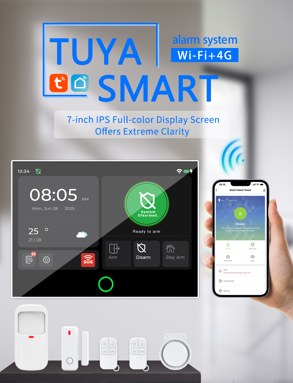 ระบบสัญญาณกันขโมยบ้านแบบไร้สาย - Motion Sensor Pir Wired บทวิจารณ์และราคา