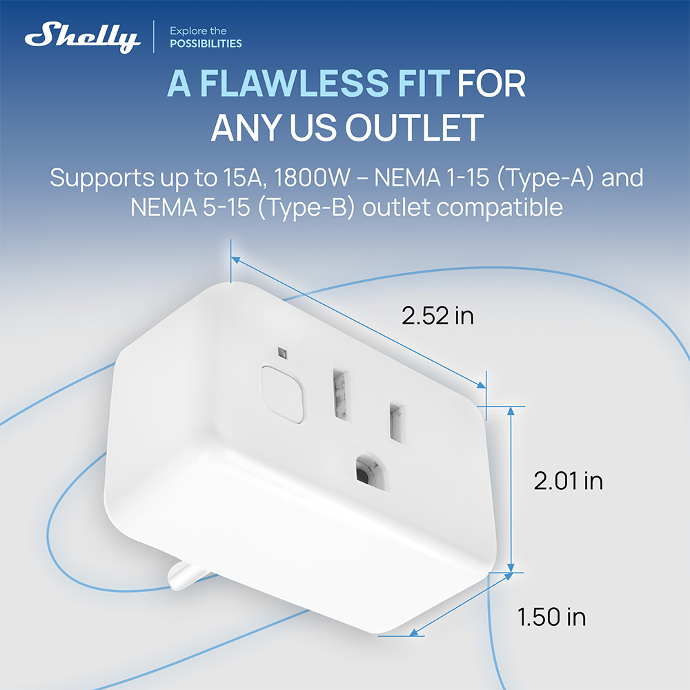 ปลั๊กไฟอัจฉริยะ Shelly Plug US - Shelly Relay Module บทวิจารณ์และราคา