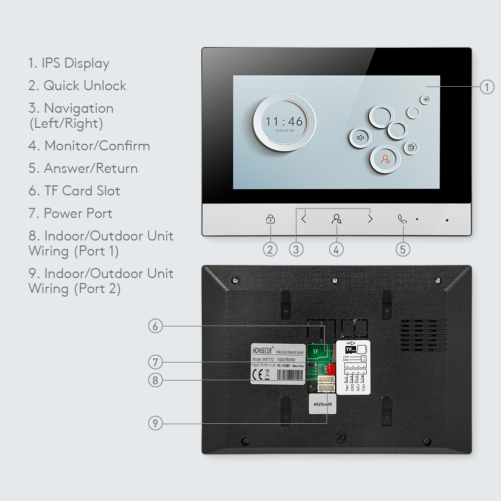 จอภาพภายในบ้านอัจฉริยะ Tuya Sm - Smart Doorbell Wired บทวิจารณ์และราคา