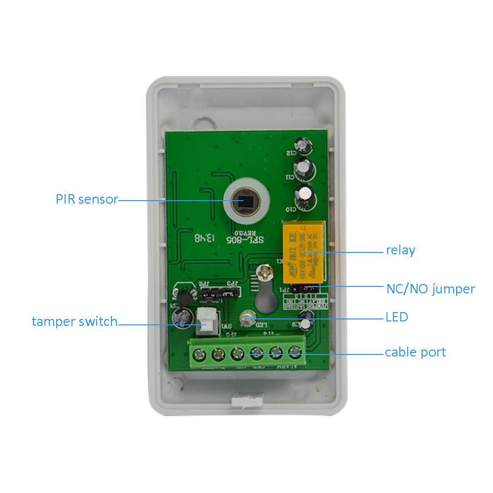 1 ชิ้นในร่มแบบมีสาย PIR Motion - Motion Sensor Pir Wired บทวิจารณ์และราคา