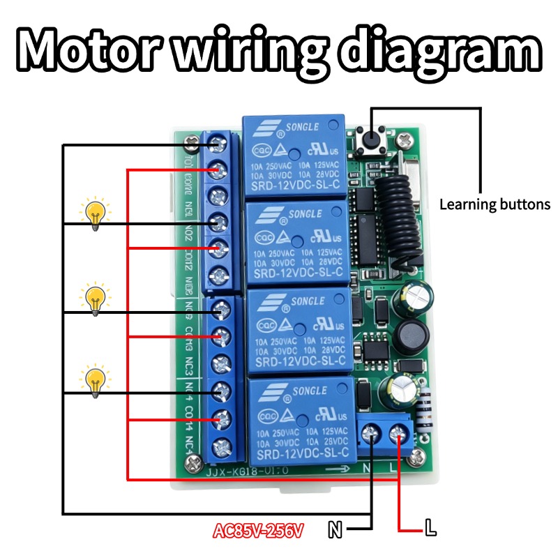 รีโมทคอนโทรล RF 433 MHz AC 110 - 433Mhz Receiver Module บทวิจารณ์และราคา