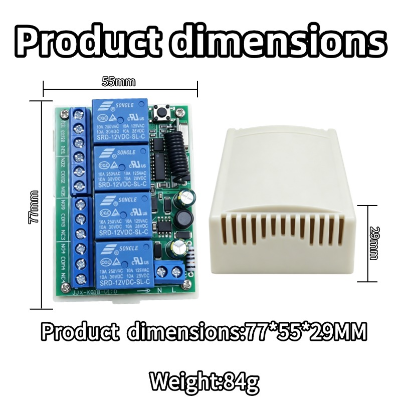 รีโมทคอนโทรล RF 433 MHz AC 110 - 433Mhz Receiver Module บทวิจารณ์และราคา