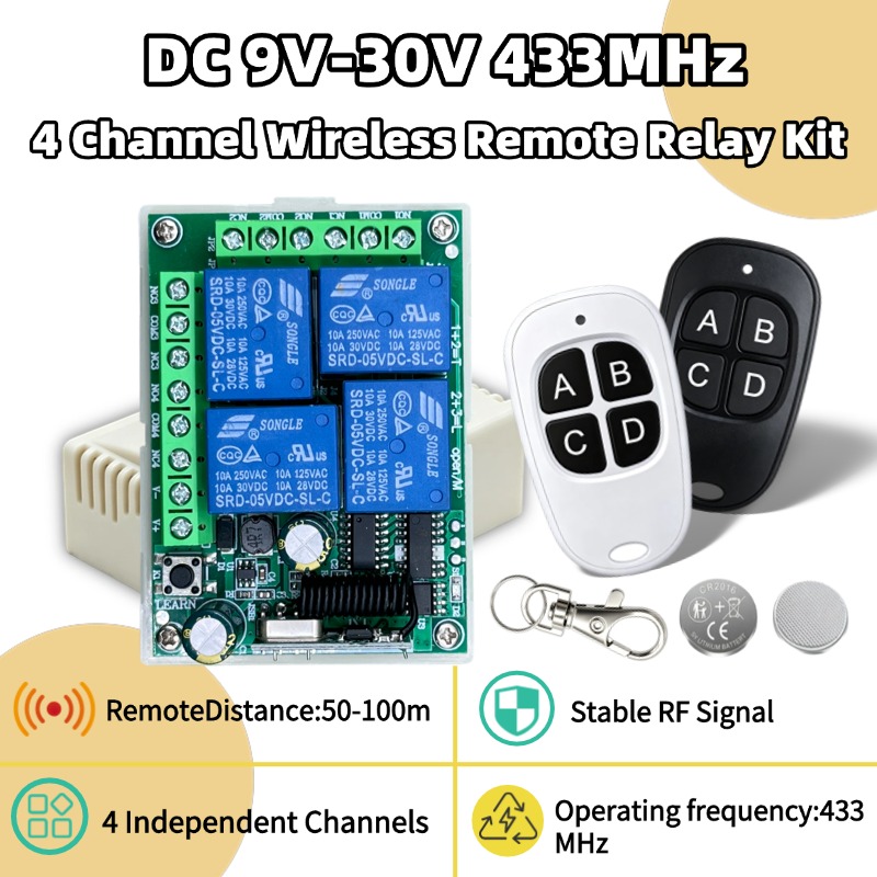 รีโมทคอนโทรลไร้สายอเนกประสงค์  - 433Mhz Receiver Module บทวิจารณ์และราคา