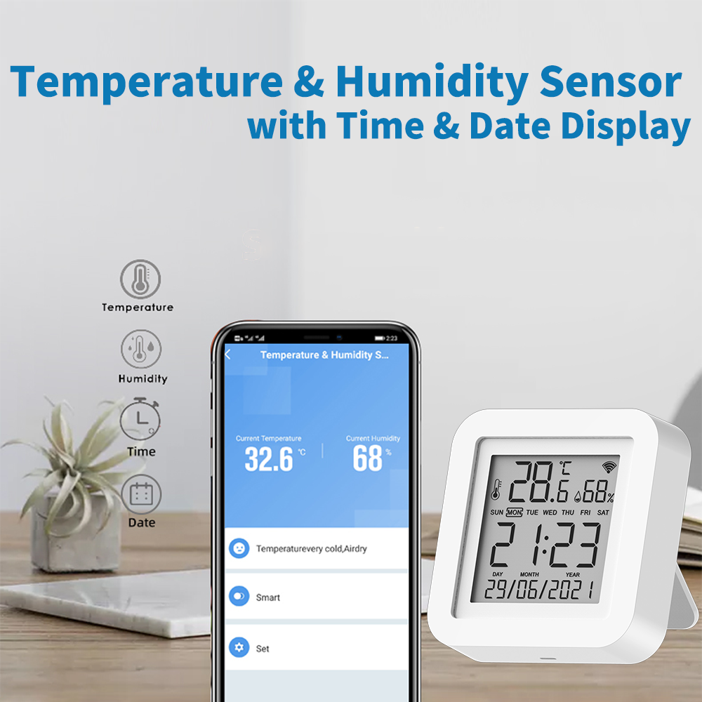 Tuya WIFI อุณหภูมิและความชื้นเ - Home Automation Ideas บทวิจารณ์และราคา