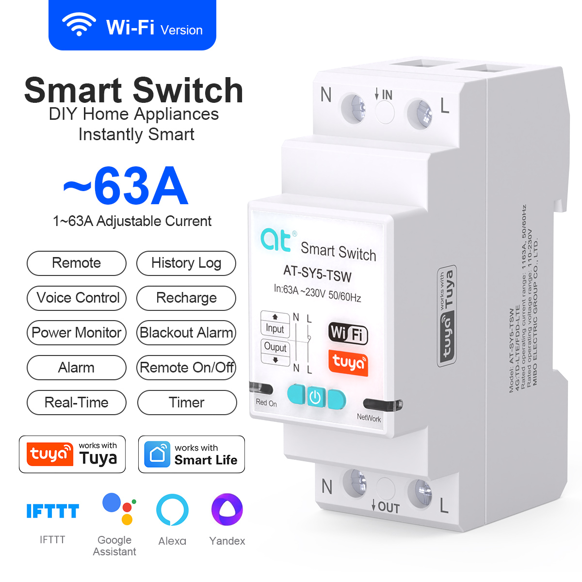 สวิตช์อัจฉริยะ เบรกเกอร์วงจร T - Home Automation Industry บทวิจารณ์และราคา