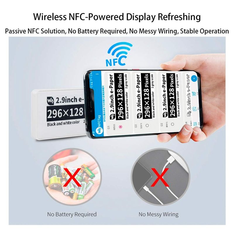 หน้าจอแสดงผลอิเล็กทรอนิกส์แบบไ - Display Epaper 2.9 บทวิจารณ์และราคา