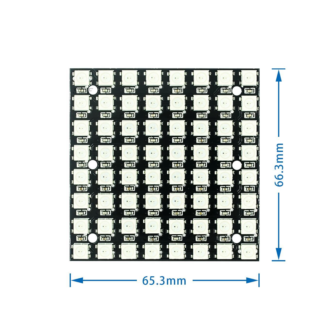 5050 LED RGB 8x8 4 16 25 64 WS - Rgb Led Matrix 8X8 บทวิจารณ์และราคา