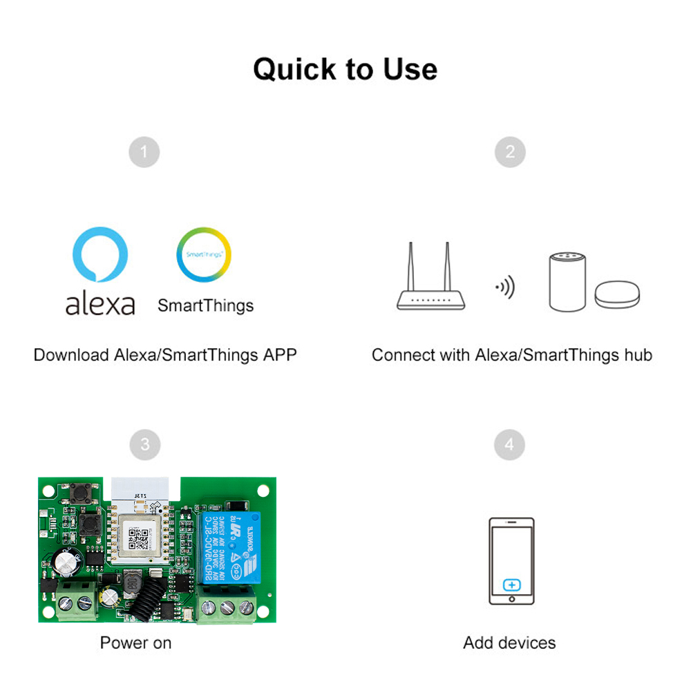 ซิกบีอัตโนมัติโมดูล 1CH สวิตช์ - Home Automation Ideas บทวิจารณ์และราคา