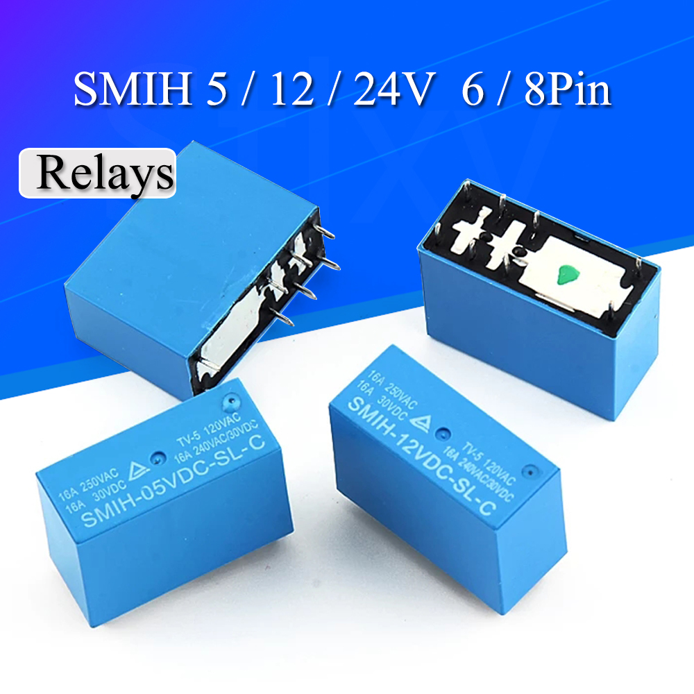 2-20PCS 5v 12v 24v SMIH-05VDC- - Shelly Relay Module บทวิจารณ์และราคา