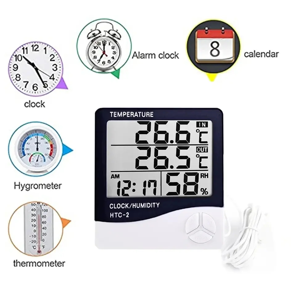 เครื่องวัดอุณหภูมิและความชื้นด - Home Automation Industry บทวิจารณ์และราคา