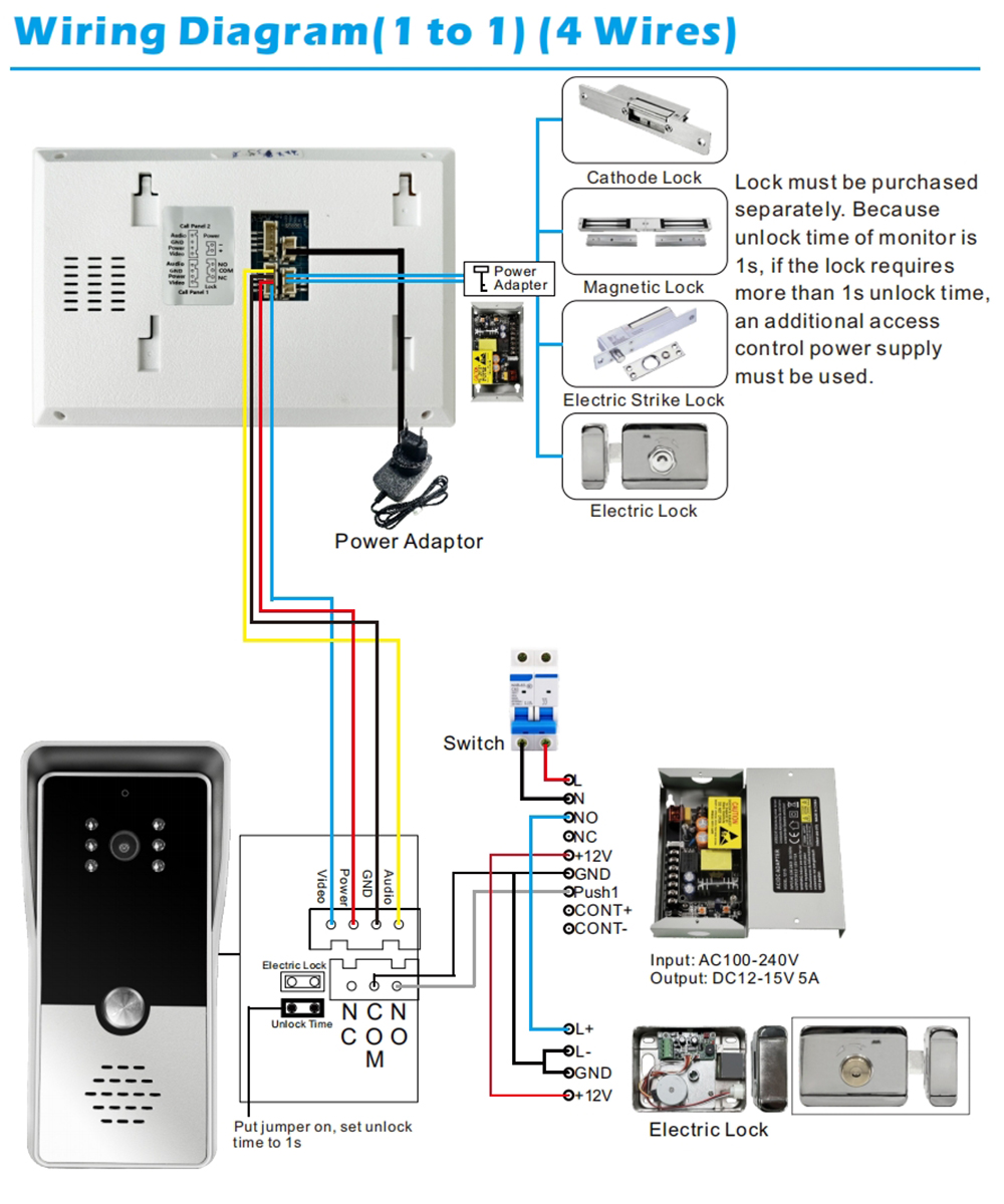 7 นิ้วสีระบบอินเตอร์คอมแบบมีสา - Smart Doorbell Wired บทวิจารณ์และราคา