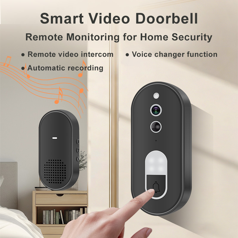 กริ่งประตูวิดีโอ WiFi ทำงานร่ว - Smart Doorbell Wired บทวิจารณ์และราคา