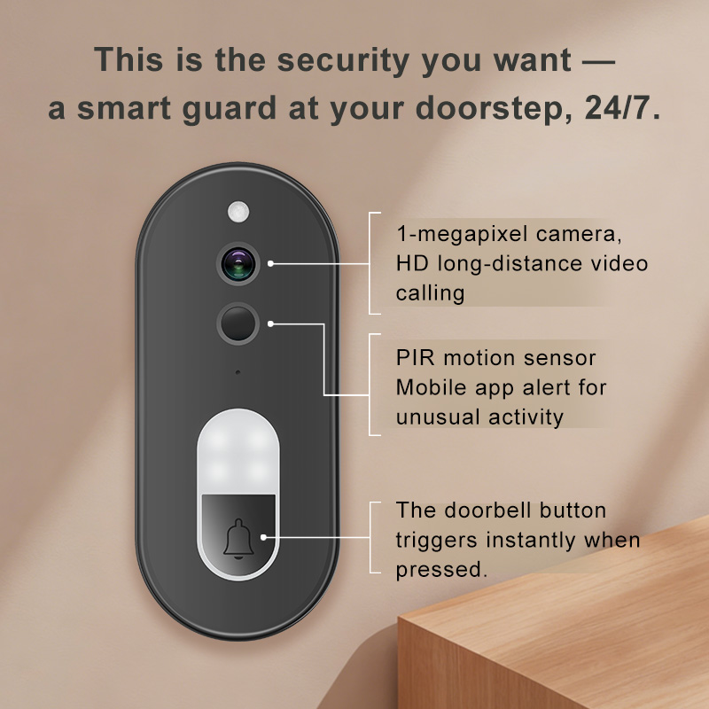 กริ่งประตูวิดีโอ WiFi ทำงานร่ว - Smart Doorbell Wired บทวิจารณ์และราคา