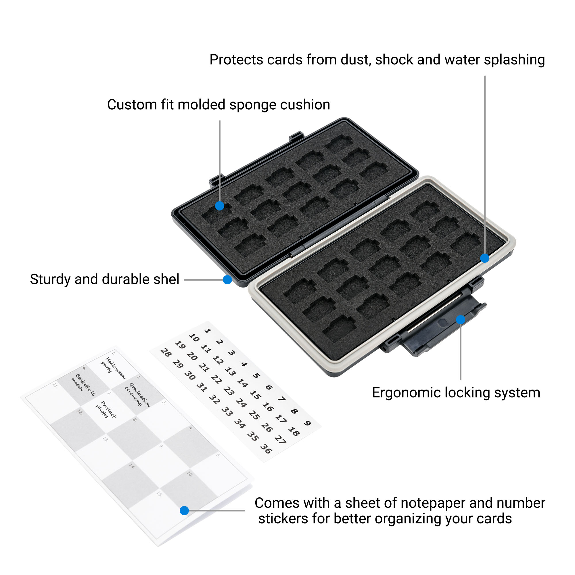 30ช่อง Micro SD Card กรณีผู้ถื - Home Assistant Sd บทวิจารณ์และราคา