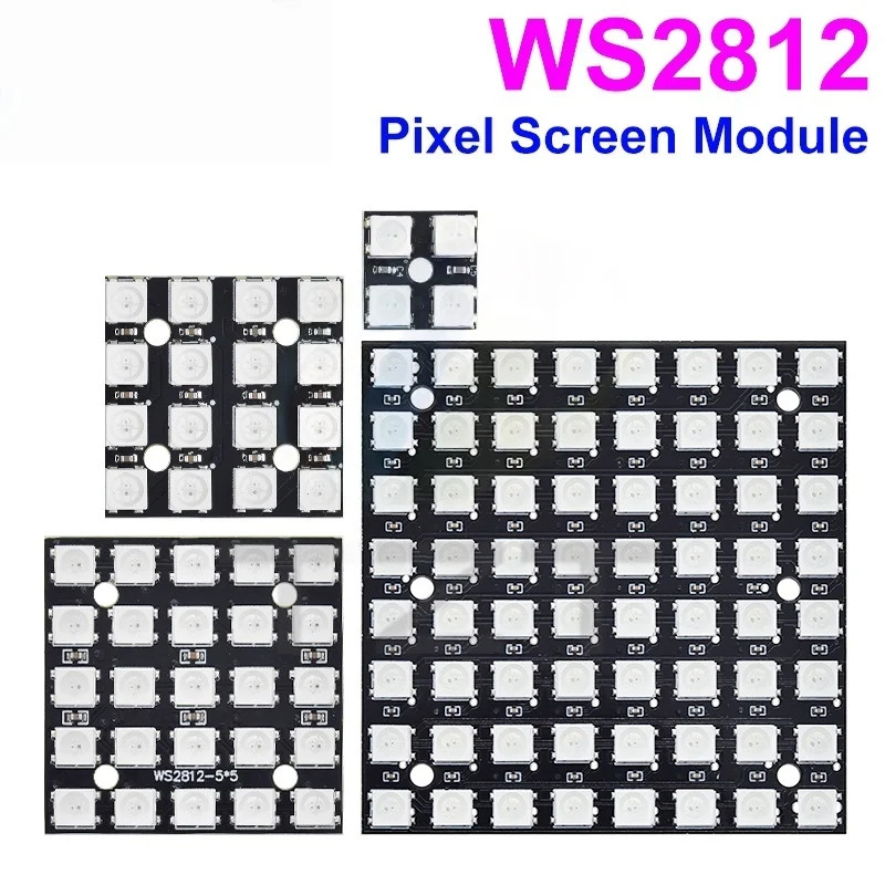 แผงไฟ LED WS2812 รุ่นใหม่ 5050 - Rgb Led Matrix 8X8 บทวิจารณ์และราคา