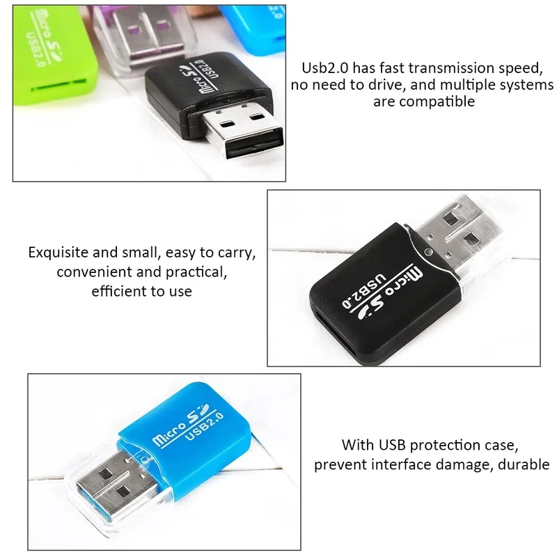 แบบพกพา Mini USB 2.0 TF micro  - Home Assistant Sd บทวิจารณ์และราคา
