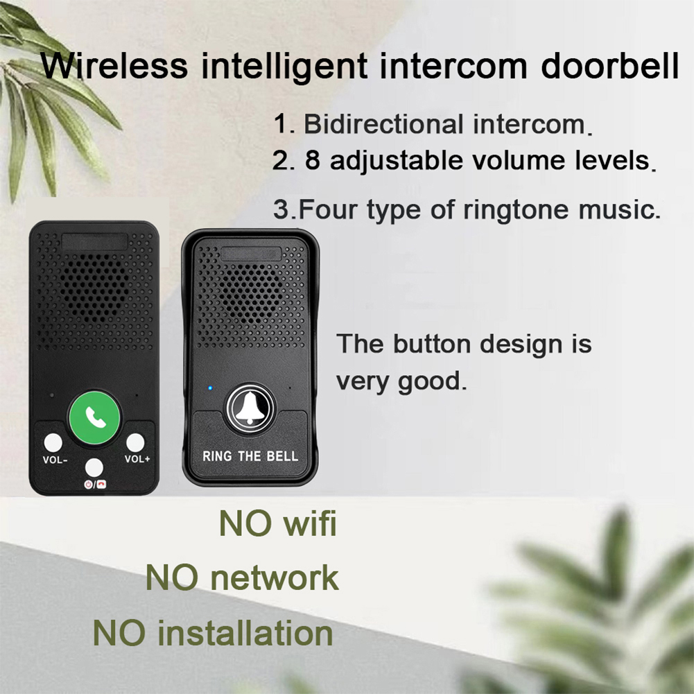 Wireless Doorbell แบตเตอรี่แบบ - Smart Doorbell Wired บทวิจารณ์และราคา