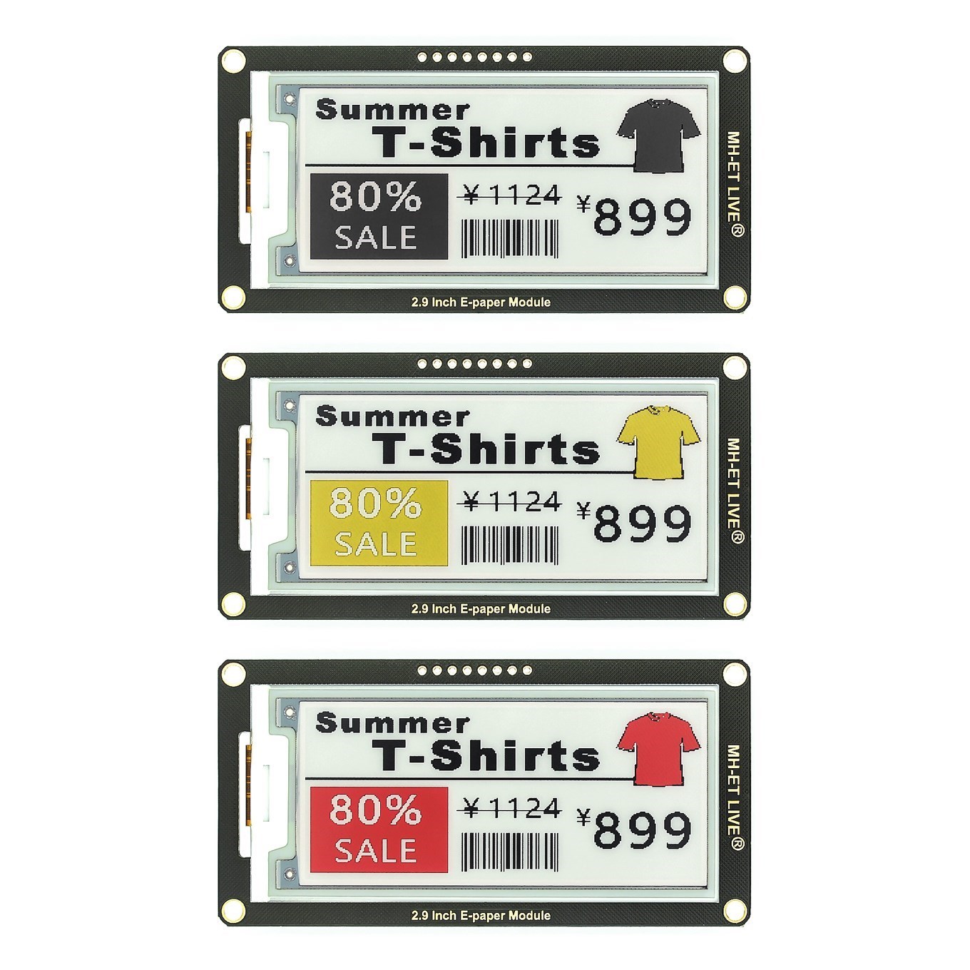 2.9 นิ้ว Epaper โมดูล E-paper  - Display Epaper 2.9 บทวิจารณ์และราคา